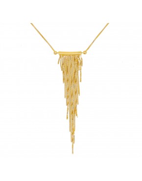 Gargantilha com pingente canga fios degrade - 0017231 Gargantilha com pingente canga fios degrade - 0017231